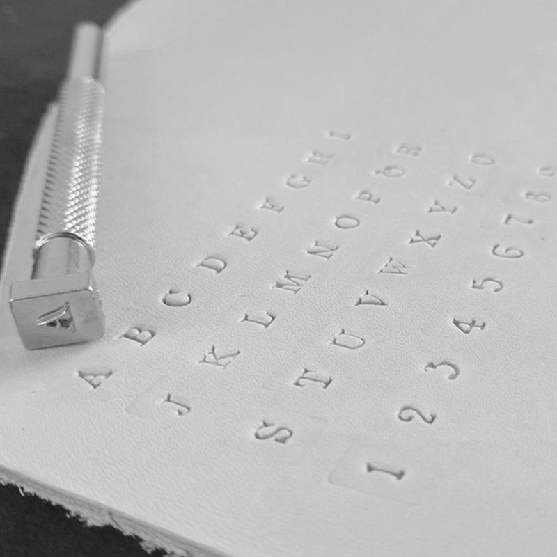 6mm Leather Letter Number Stamp Set Leather Embossing Kit Leather Alphabet Carving Punch Tool for DIY Handmade Leather Art 36PCS