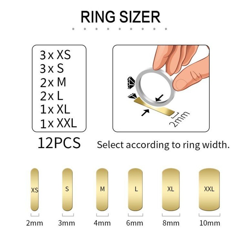 12 Stuks Siliconen Onzichtbare Ring Clear Richter Size Onzichtbare Fit Elke Losse Ringen Fix Pad Transparante Regulator Reducer Ring Sizer