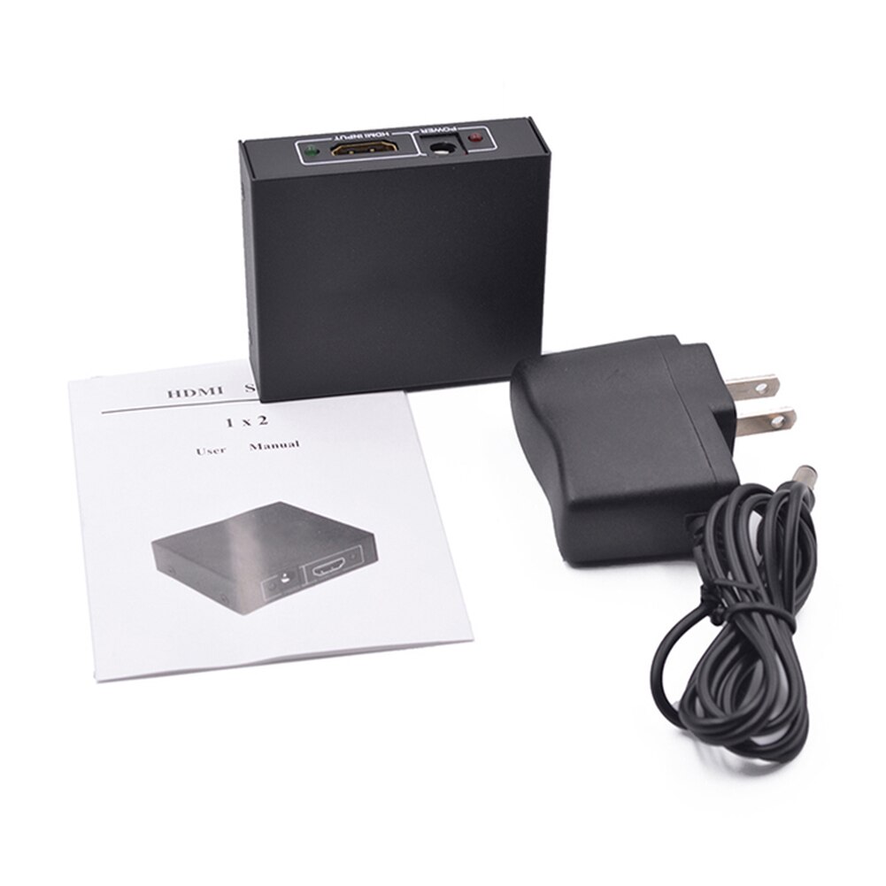 1 Ingang 2 Uitgang 19 Pins Vrouwelijke Hdmi-Compatibel Splitter Vga Video Converter Voor Dvd Speler