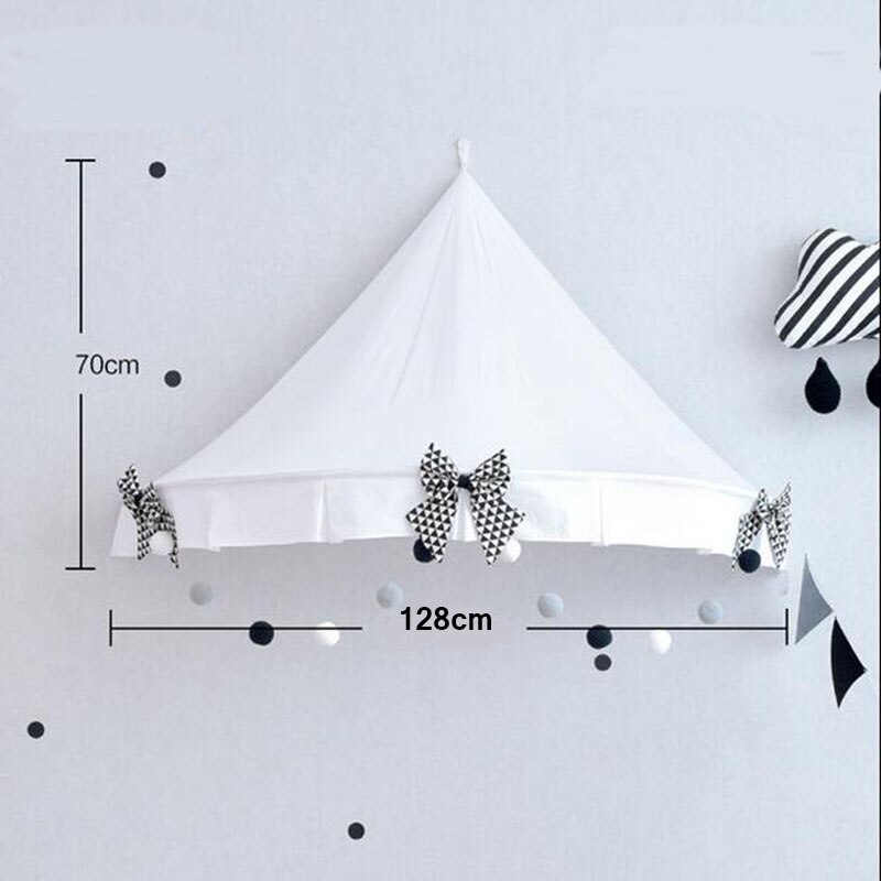 Tentes pour enfants pour enfants jouer maison pliable princesse tipi Wigwam bébé lits à baldaquin avec Net pépinière canapé lecture coin décor