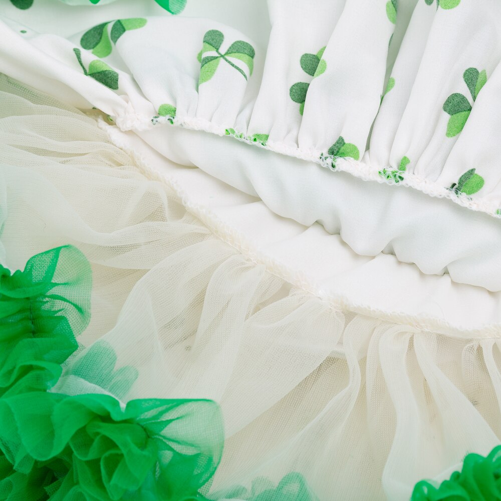 St. Patrick Dag Meisje Rok Groene Klaver Peuter Rokken Tutu Pettiskirts Voor St. Patrick Baby Meisjes Dragen Kleding 0-2Y