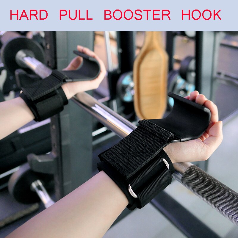 Weight Lifting Grip Hooks Lifting-Hook Hand-Bar Fitness Wrist Straps Heavy Duty Pull-Ups Power Lifting Grips Padded Workout Hook