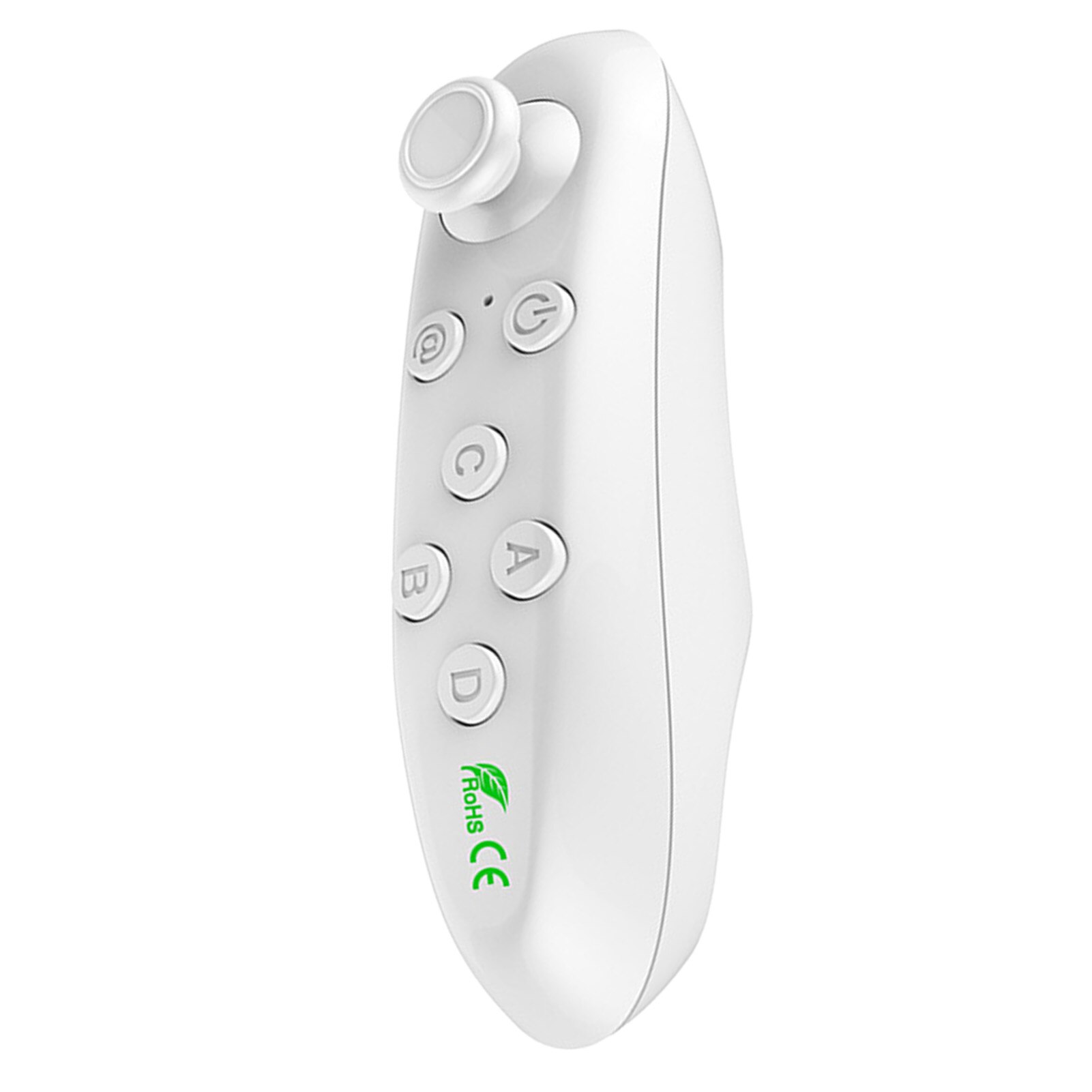 Mini Wireless Bluetooth Joystick Android Gamepad VR Remote Controller Game Pad VR Glasses Remote Control For iPhone Tablet: White