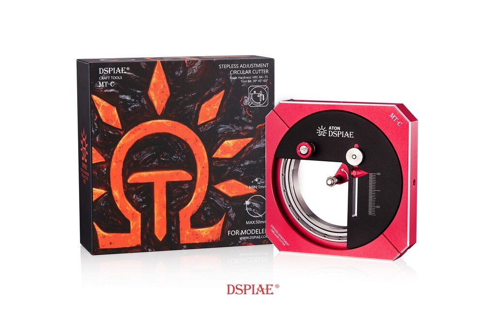 DSPIAE MT-C Stepless Adjustment Circular Cutter Model Assembly Tool Cutting Dedicated Craft Tools Hobby Accessory