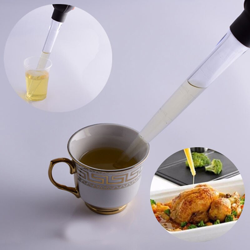 Pipeta grande con escala, gotero de plástico, tubo de medición, herramientas de laboratorio para cocina, herramienta para hornear