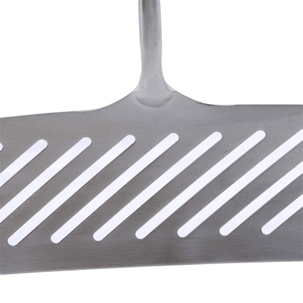 304 Stainless Steel Wide Fried Fish Spatulas Steak Shovel Fish Turner Slotted Beveled Kitchen Cooking Cookware Utensils
