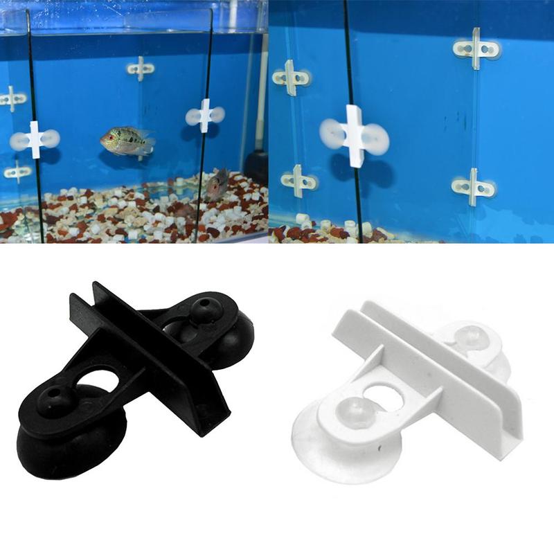 10 Stuks Aquarium Isolatie Klem Aquarium Fish Tank Divider Zuignap Divider Plastic Sheet Houder Vis Product