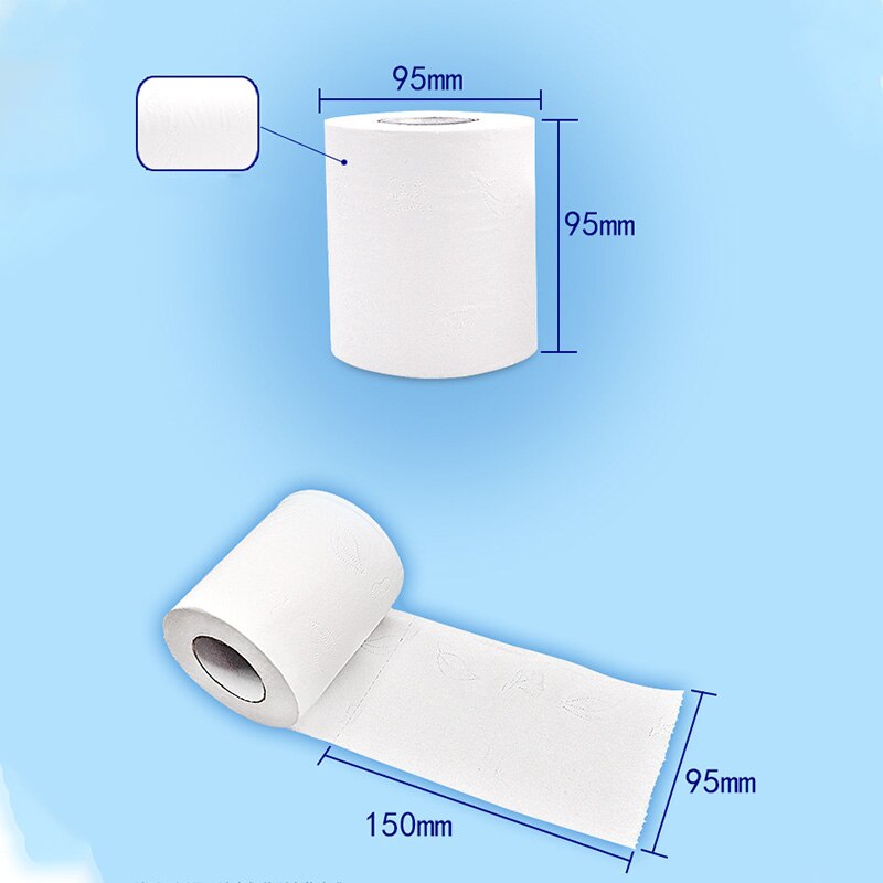 Wit toiletpapier toiletrol tissue rol verpakking  of 10 4- laags papieren handdoeken tissue huishoudelijk toiletpapier toiletpapier