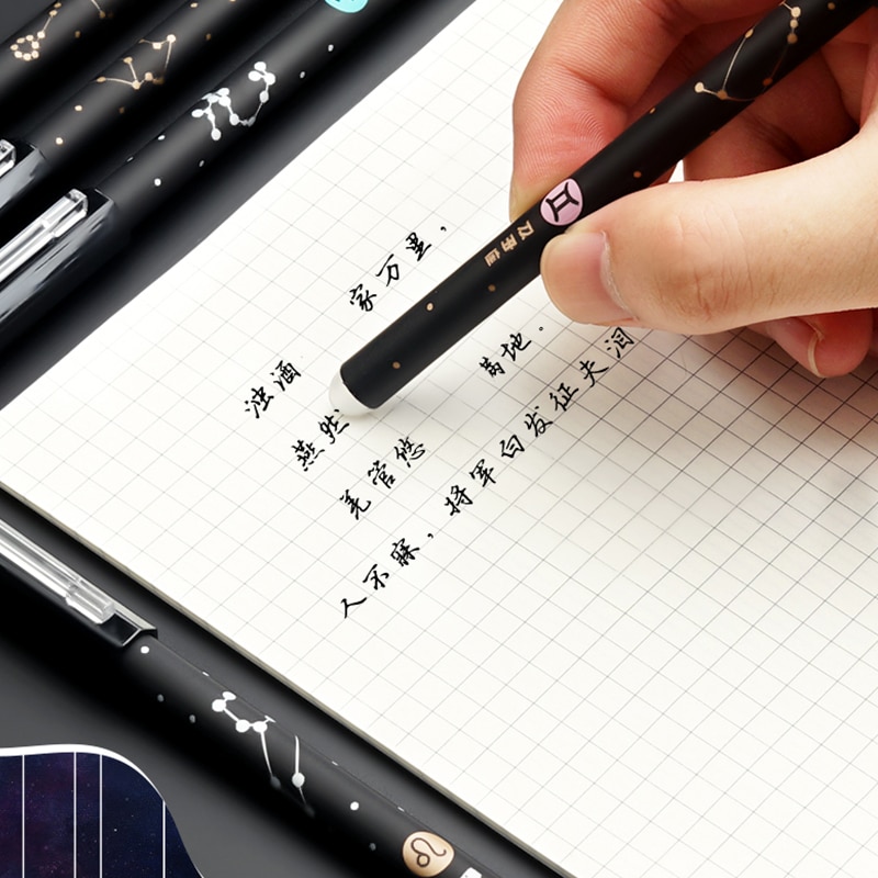 3Stck Löschbaren Stift, Neuheit 0,5mm sternenklar stift neutral Stifte für Schule Mädchen Schreiben Büro Liefert Schreibwaren