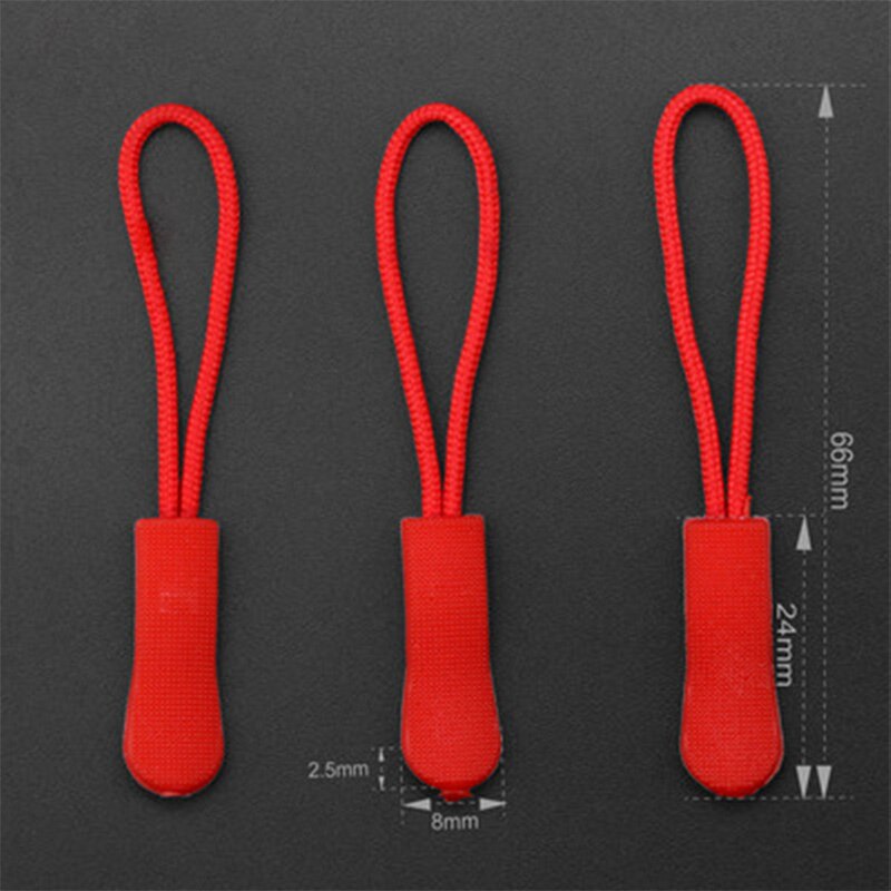 Tirette de fermeture à glissière, 10 pièces, cordon de fermeture à glissière, ajustement d&#39;extrémité, tête de fermeture à glissière de remplacement, Clip de fixation de boucle, valise vêtements, accessoires de couture à domicile