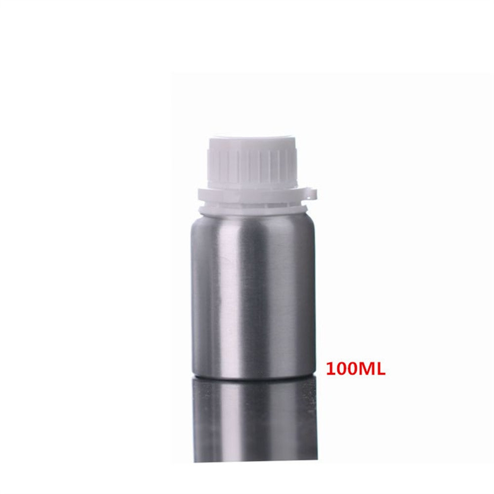 Bouteille en aluminium 50ml-1000ml, conteneur vide Portable, pour parfum, voyage, huile essentielle, bouchon antivol, sous-bouteille, cosmétique,
