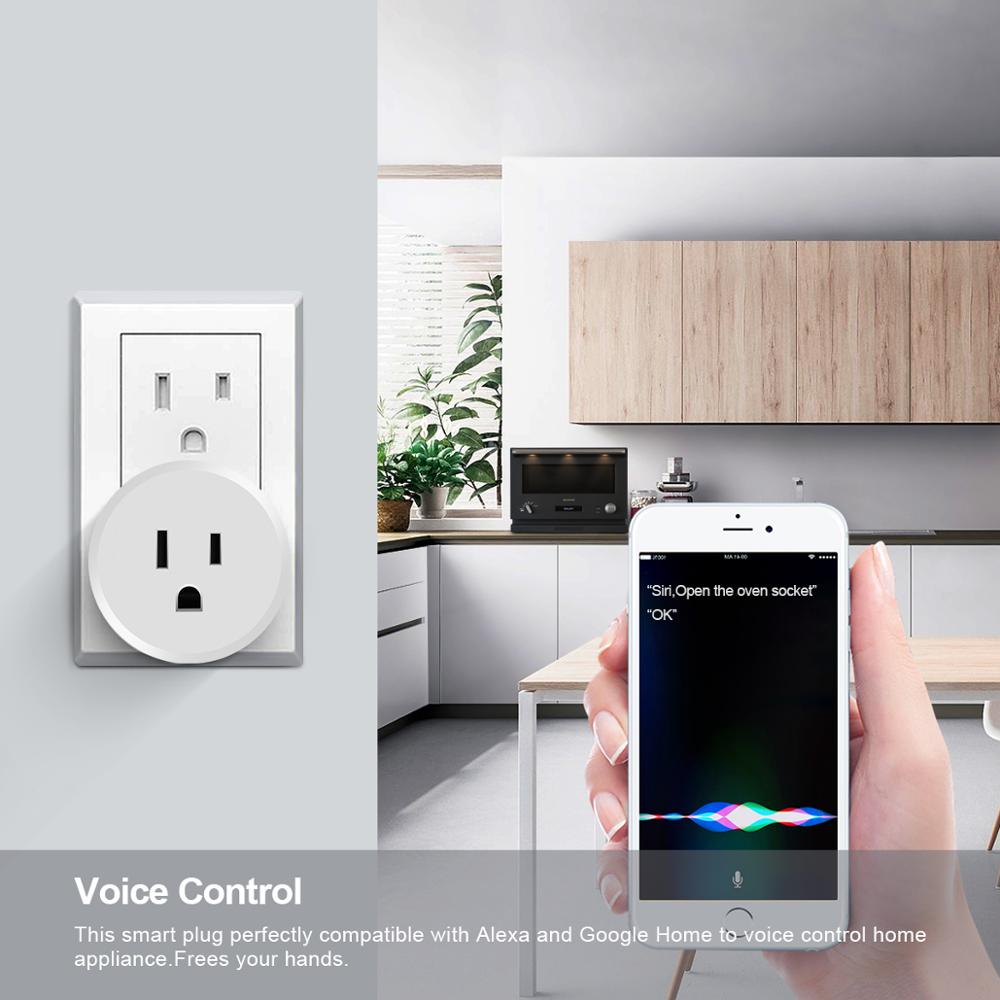Homekit siri röststyrning smart uttag trådlöst wifi us eu-kontakt vägguttag för ios apple homekit app diy smart hem / hus / liv