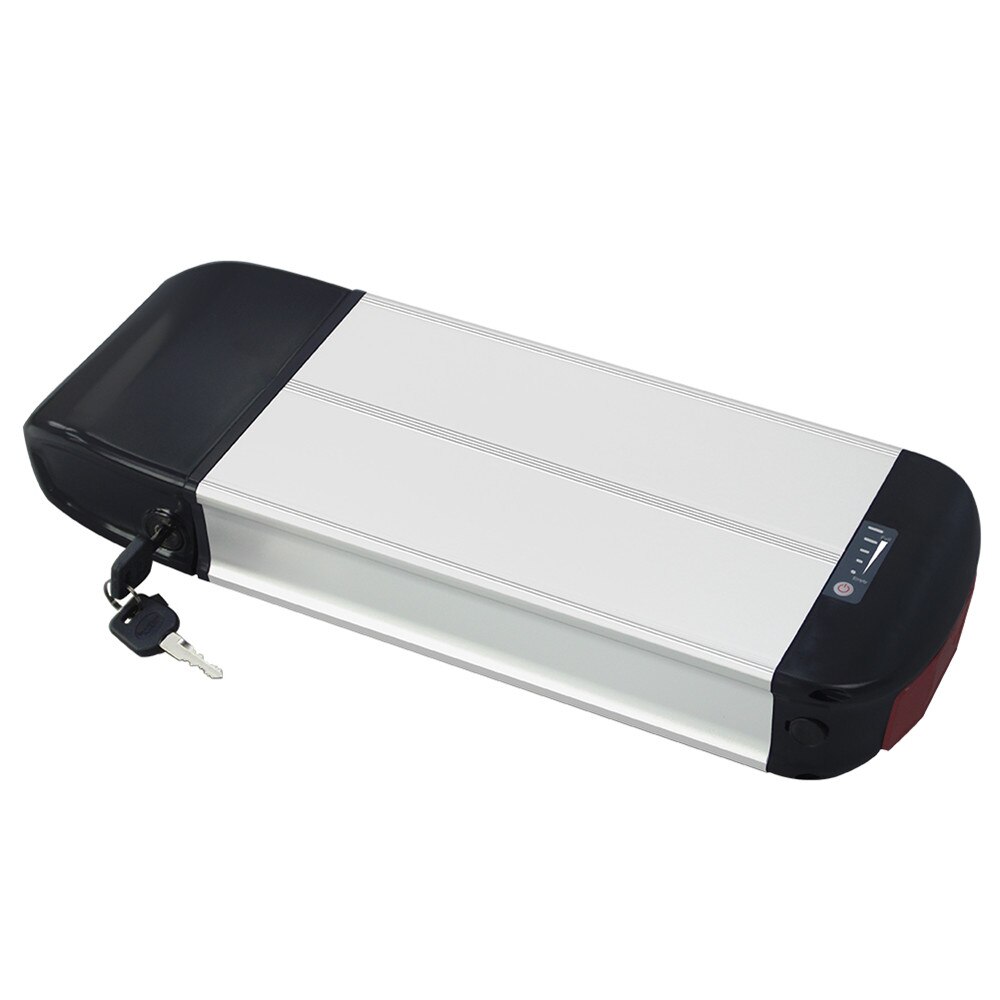 Porte-batterie pour vélo électrique, 36V/48V, couleur argent ou noir