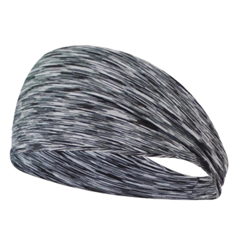 1Pc Sport Haarband Yoga Zweet Band Voor Vrouwen Mannen Running Fitness Hoofdband Mode Elastische Tulband Effen Kleur Haarband: GY