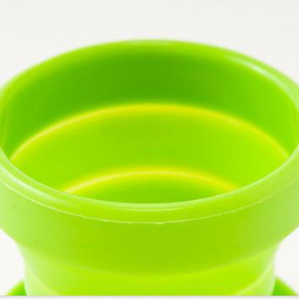 Nueva silicona portátil retráctil taza plegable con tapa al aire libre telescópico Copa plegable para beber viajes de Camping taza de agua