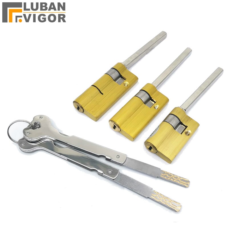 Speciel låsekerne til automatisk fingeraftrykslåscylinder, med hale, c-klasse kerne  ,2 nøgler, tyverisikringsdør nødlåskerne