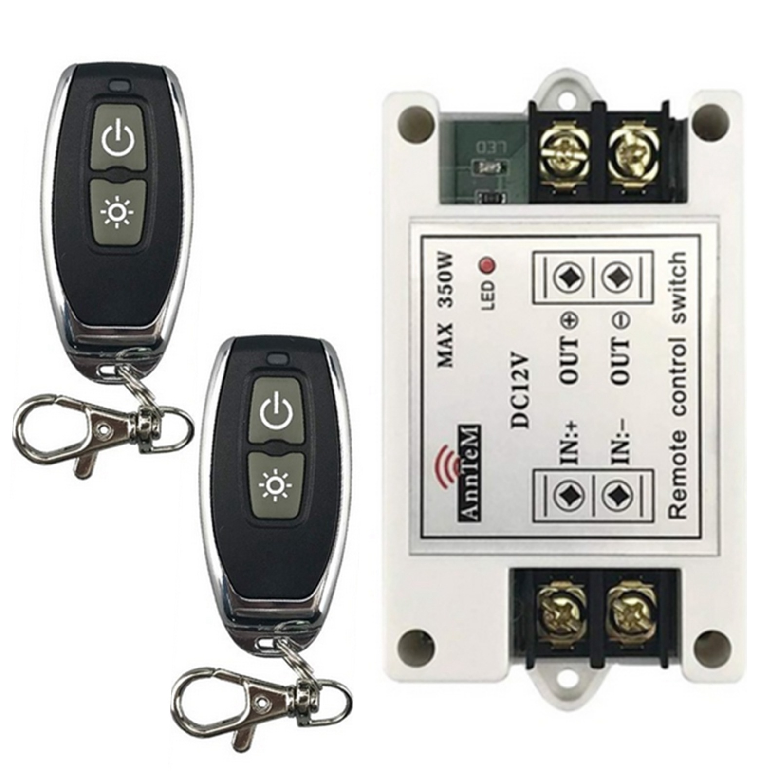 12V Car Power Battery Disconnect Cut Off Switch W/ 2 Wireless Remote Control