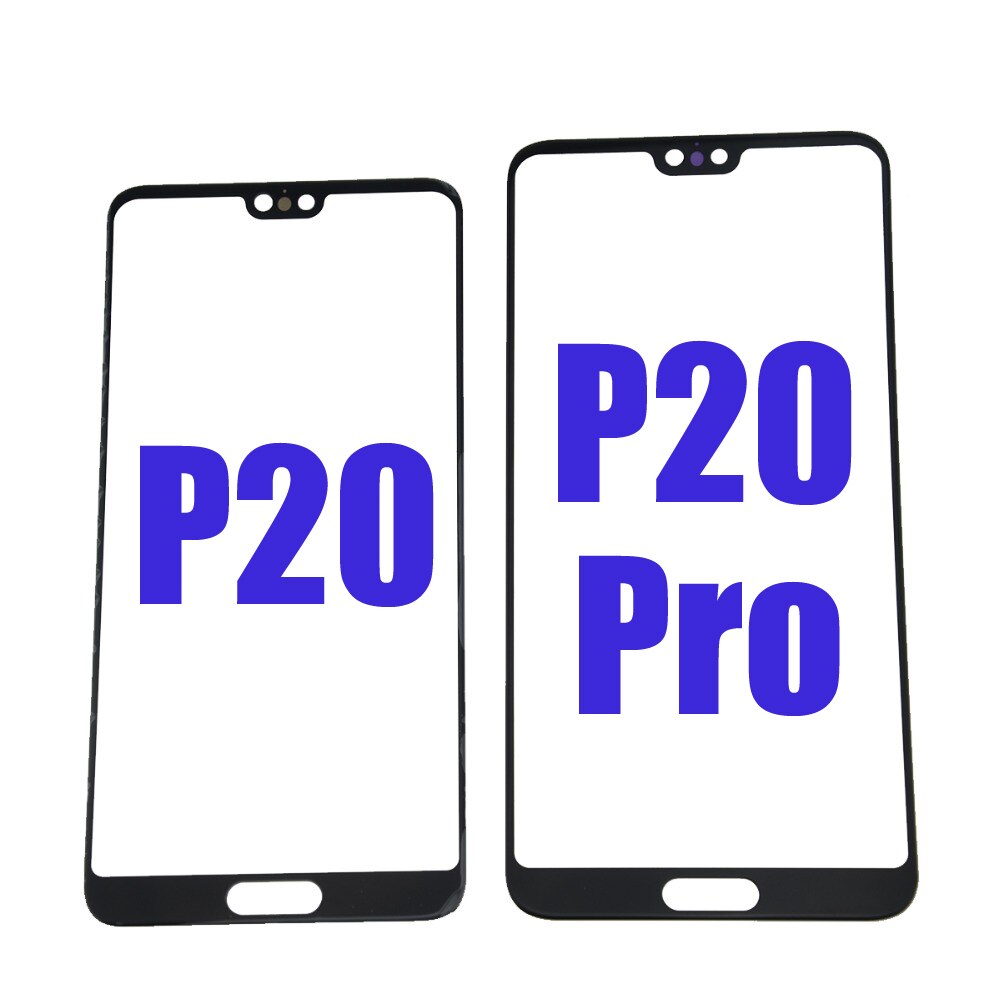 Front Panel For Huawei P20 Pro P30 P40 Lite E Y7P Nova4e P30Lite P40Pro Touch Screen Glass Cover No LCD Display Digitizer Sensor