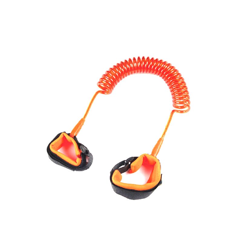 1.5M Kids Safety Harness Adjustable Children Leash Anti-lost Wrist Link Traction Rope Baby Walker Wristband Kids Lock Kids Lock: Orange