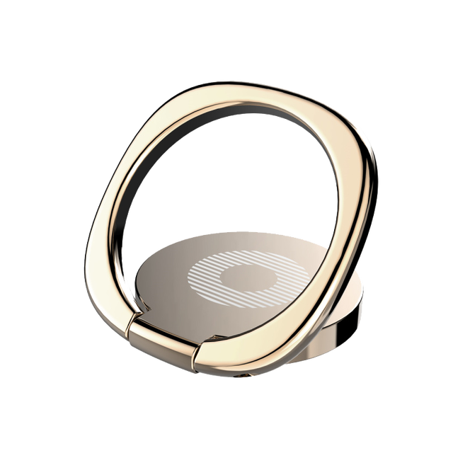 Soporte de anillo de dedo magnético para teléfono inteligente de coche, soporte giratorio de lujo para teléfono móvil: Naranja