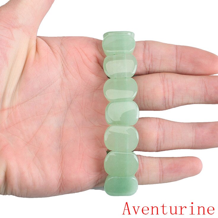 Perline di pietra naturale occhi di tigre/ametiste corda elastica braccialetti e bracciali gioielli fatti a mano braccialetto energetico per donna o uomo 2021: Aventurine