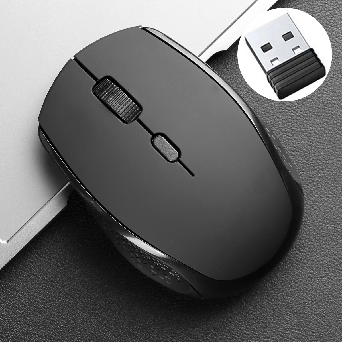 Trådløs gamingmus med usb-modtager 2.4g trådløs mus 1600 dpi optisk sensor til bærbar computer/win/mac gamermus til computer