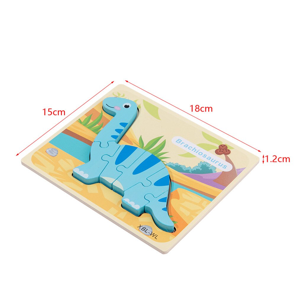 Puzzle di animali in legno per bambini giocattoli di sviluppo intellettuale giocattoli cognitivi per bambini Деревянные Игрушки