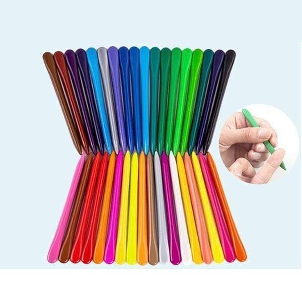 Crayones triangulares de cera no tóxicos para niños, suministros de dibujo, crayones borrables, suministros de arte, escuela, kingdergarter supp, 36 colores