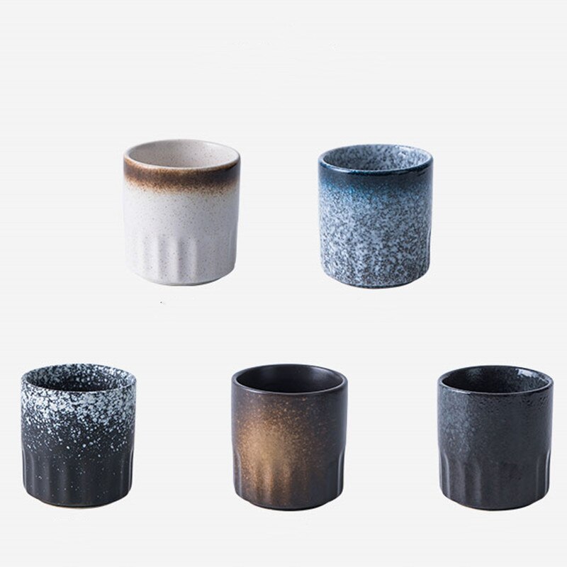 Vintage Water Cups Retro Tea Bowl Ceramic Tea Cup Pottery Container Teaware Drinkware Crafts