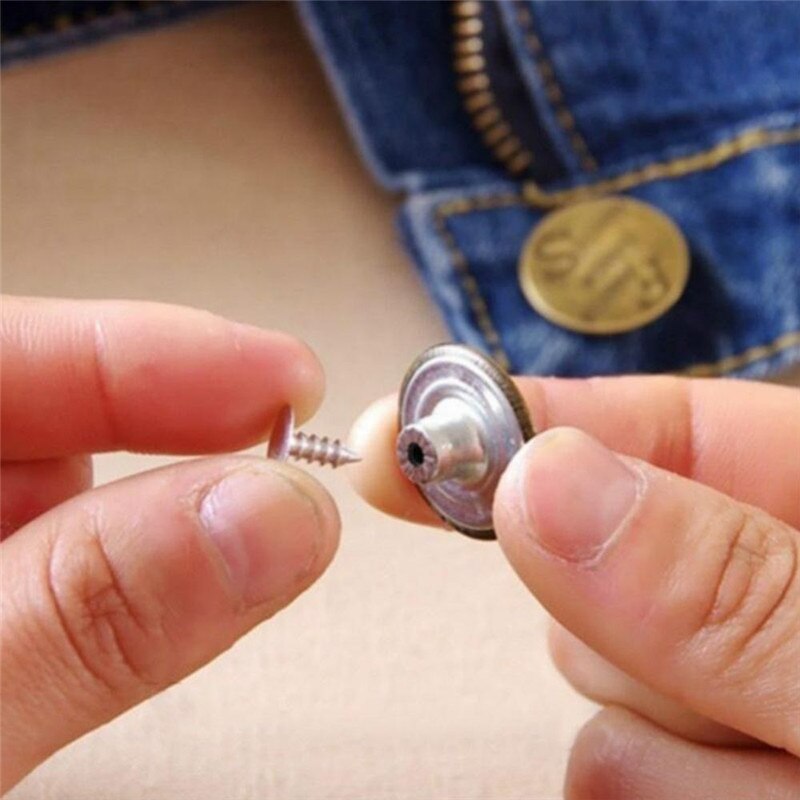 10Pcs 20Mm Metalen Knop Jean Knoppen Voor Jeans Gemengde Knop Kleding Accessoires
