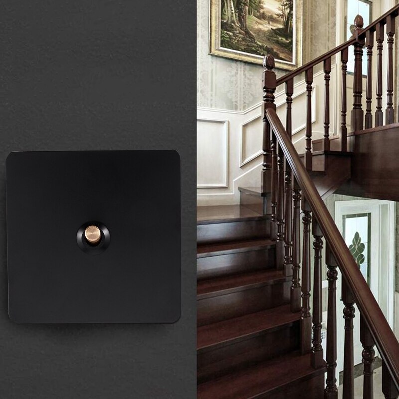 Black 1 Gang 2 Way Wall Switch and Panel Light Switch with Toggle