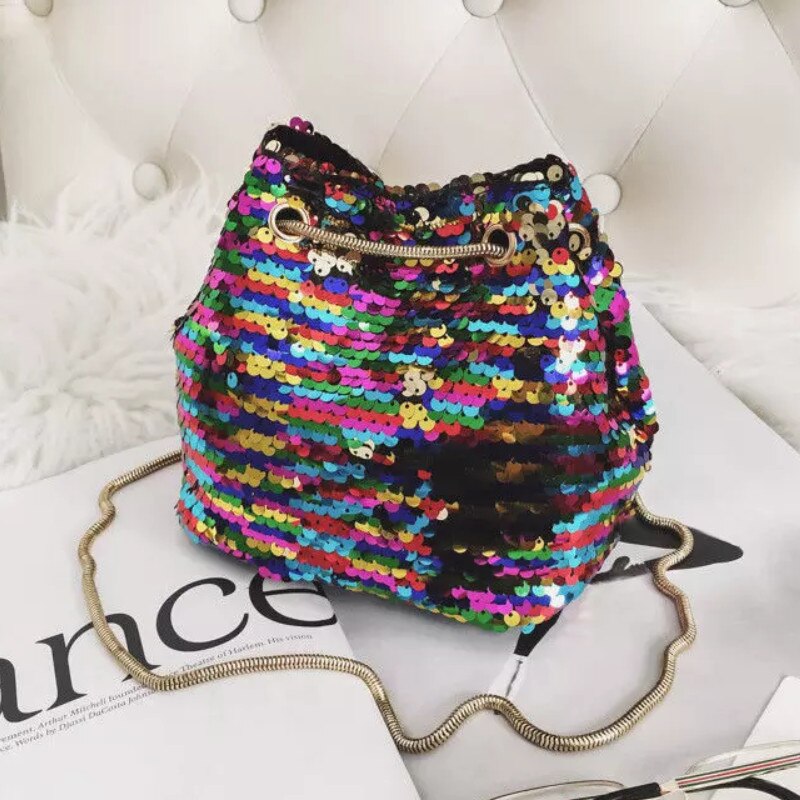 Women Waist Bag Bum Bag Fanny Bag Sequins Office Ladies Waist Chest Gym Bag Shoulder Bag: 3