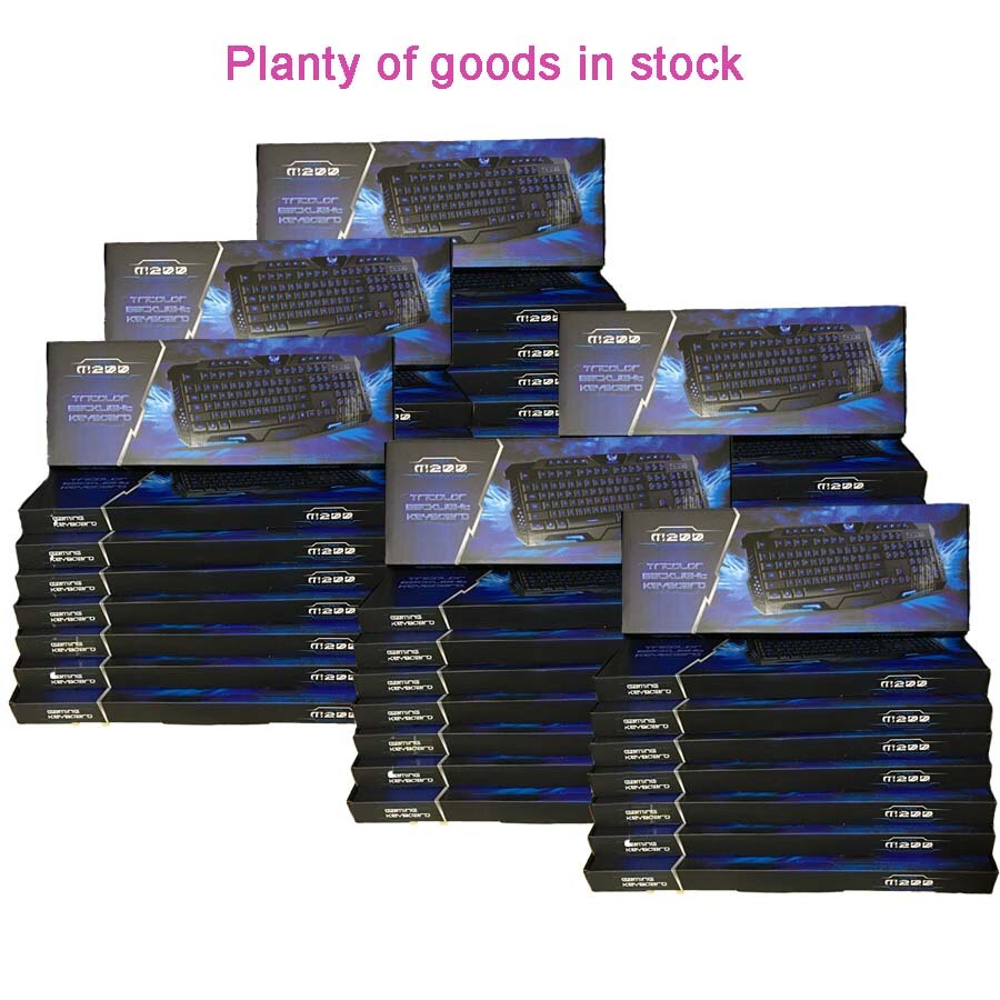 Tri-color USB Wired LED Backlit Laptop Computer Gamer Keyboard Mouse Combo Optical 7 Buttons 5500 DPI Mice