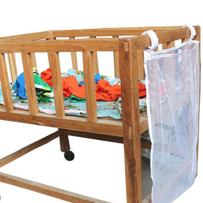 Stor baby seng lagring hengende organisator bag baby seng barneseng barnevogner arrangør lagring samling posere bleie bleiepose barneleker