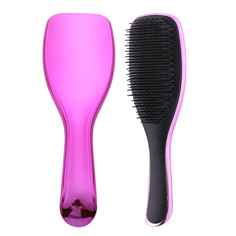 Anti-statische Entwirren Massage Kämme Teezer Dusche Galvanisieren Entwirren Massage Kamm Anti Haarausfall Massage Kopfhaut Haar Teezer: Rose verrotten