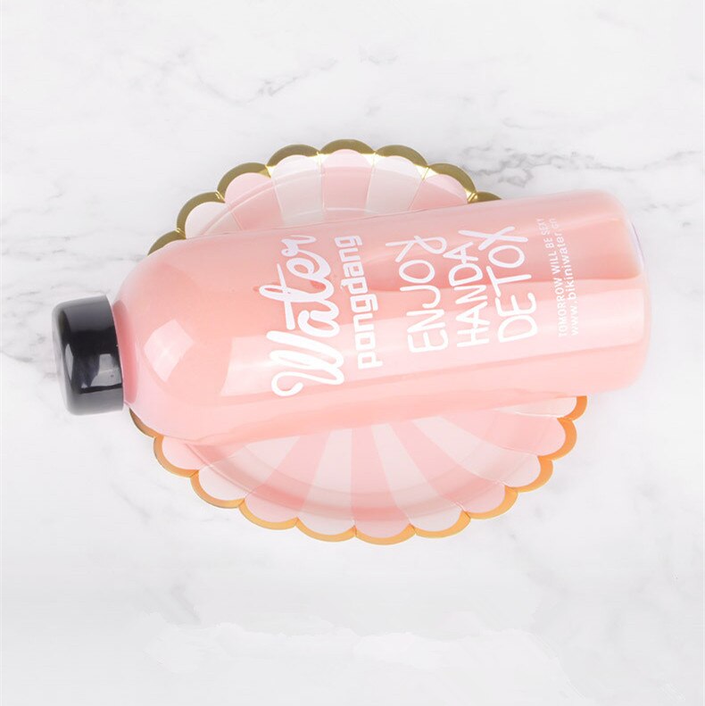 1000ml 550ml sportvattenflaska bärbar läckagesäker för sportstravel rymdcykelvandring plastvattenflaska dryckesartiklar: 1000ml