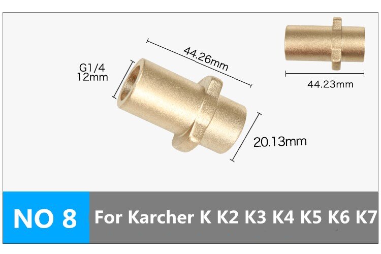 Lave-auto lance de mousse de neige e adaptateur générateur de mousse pour Karcher Lavor Nilfisk Bosch Stihl nettoyeur haute pression outil de nettoyage de voiture: Bleu