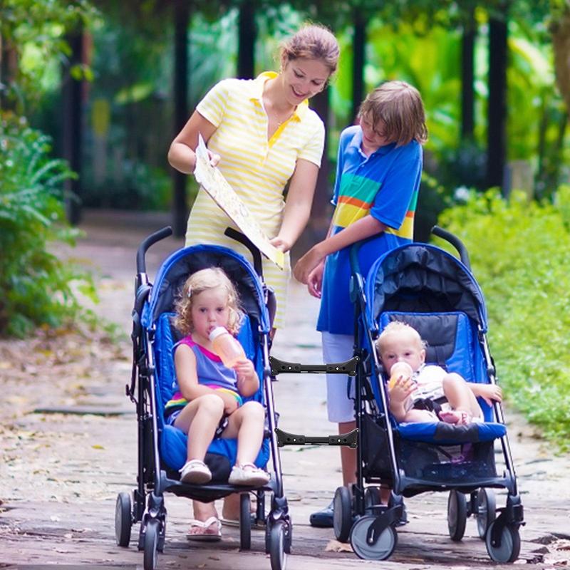 Baby Kinderwagen Anschlüsse Abnehmbare Doppel Warenkorb Stecker Leichte Doppel Kinderwagen Adapter Einstellbar Mehrweg Zwilling Kinderwagen