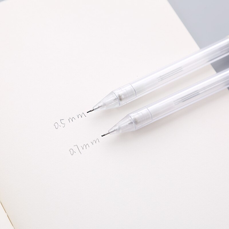 0.5/0.7mm 2B Plastic Mechanical Pencil Drawing writing Transparent Automatic Pencils Office school supplies propelling pencil