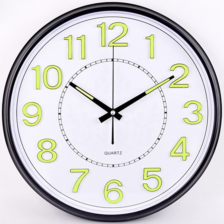 Mute vægur moderne stort natlys ur quartz dekorative digitale wanduhr vægmaleri vægure