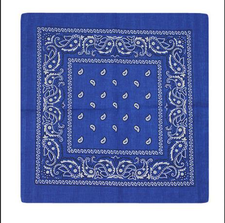 Newest Scarf Headband Bandanas Head wrap Cotton Head Wrap Neck Wristband Handkerchief Black White Pink: Blue