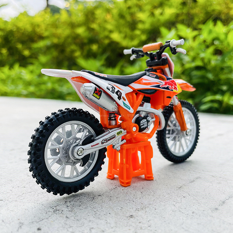 Bburago 1:18 KTM-450 SX-F Factory Edition Static Die Cast Vehicles Collectible Motorcycle Model Toys