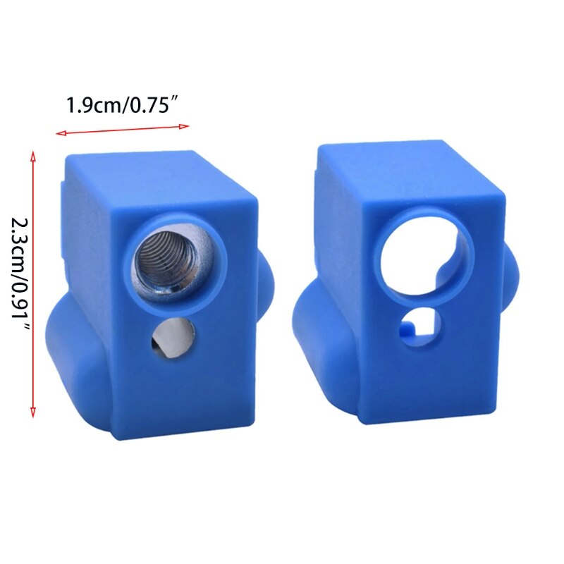 5Pcs 3D Printer Volcano Silicone Sock Protective Cover for Artillery Sidewinder X1 Extruder Heater Block Silicone Sleeve 95AF