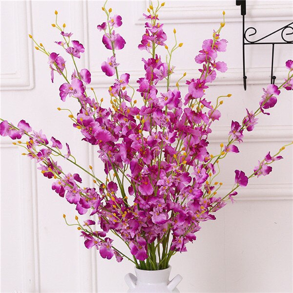 90Cm Lange 1Pc Blauw Roze Vlinder Orchidee Kunstbloemen Diy Jaar Home Decorations Wedding Valentijnsdag