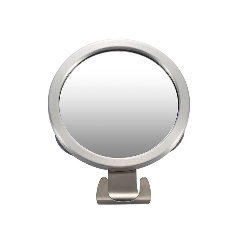 Stainless Steel Anti Fog Shower Mirror Bathroom Shaving Mirror wall Vanity Makeup Mirror Bathroom Supplies With Suction Cup Hoo: Default Title