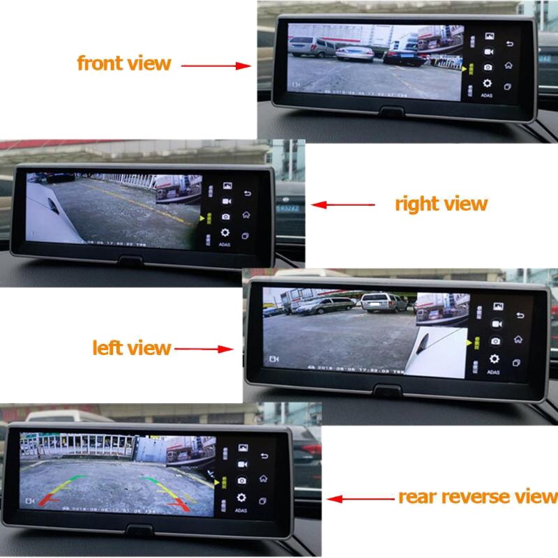 Sistema panorámico de visión de aves para coche de 360 grados 4 cámaras DVR para grabación de coches sistema panorámico de aparcamiento accesorios de seguridad para vehículos