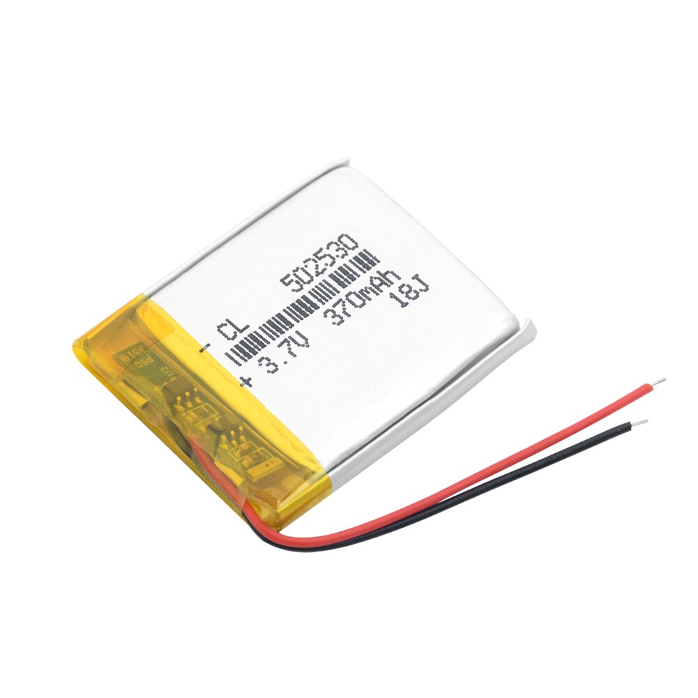 1/2/4 Pcs Rechargeable 370mAh Li-po Battery 3.7V Lithium Li-ion Polymer Batteries 30x25x5mm 502530 Li-polymer Bateria With PCB