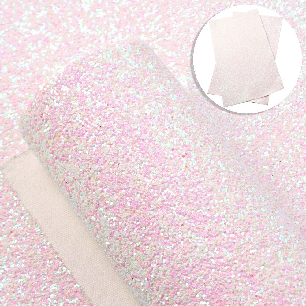 Chunky cekiny brokat opalizujący materiał Faux syntetyczny PU skóra szyć ręcznie łuk ręcznie robiona torba kolczyk DIY materiał arkusz, 1Yc20082: 1105976002