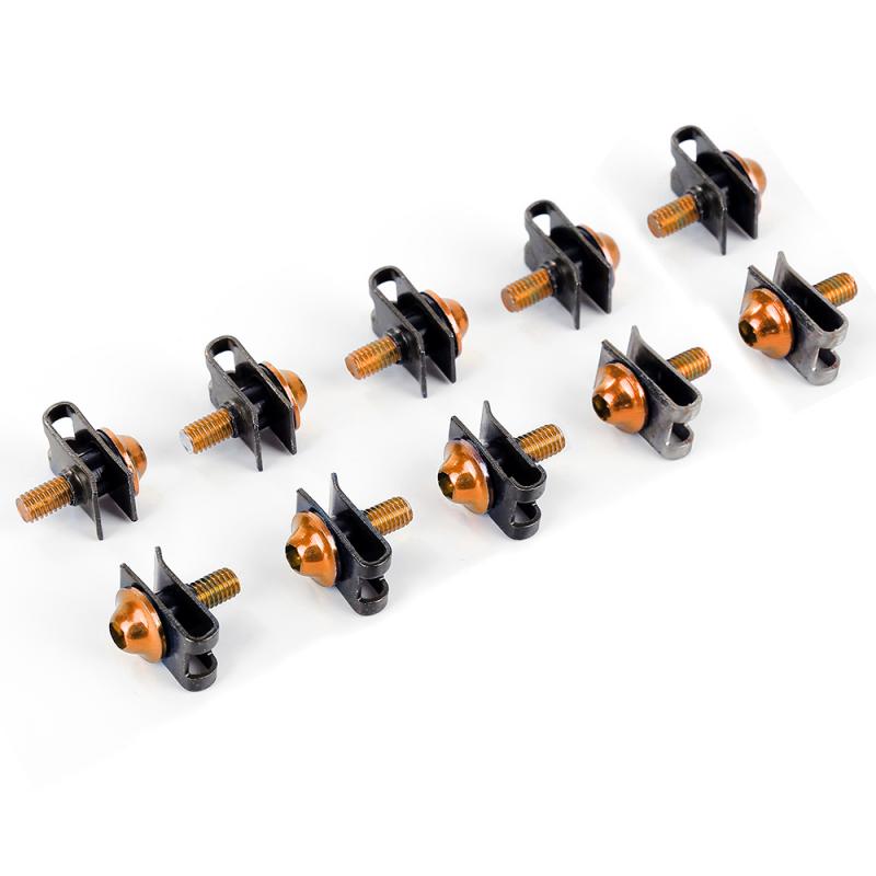 Tornillos de carenado de M5 multicolor para motocicleta, Clips de sujeción de velocidad, tornillos y tuercas de Metal, accesorios para Moto, 10 piezas, 5x16mm: 06
