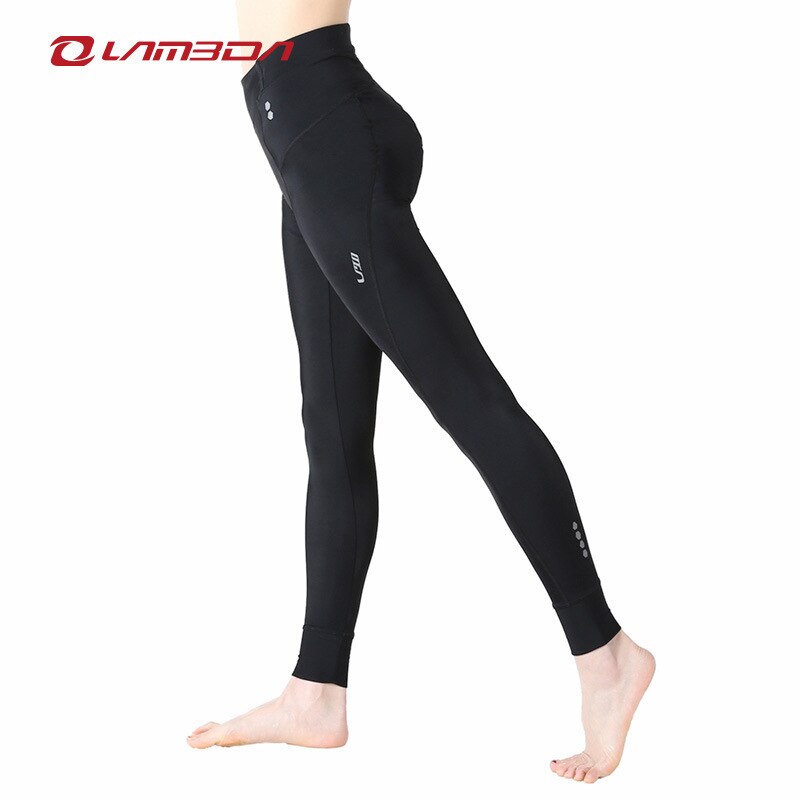 Lambda Summer Cycling Trousers Slim Cropped Pants Black Bicycle Cycling Pants Dynamic Cycling Pants Women's